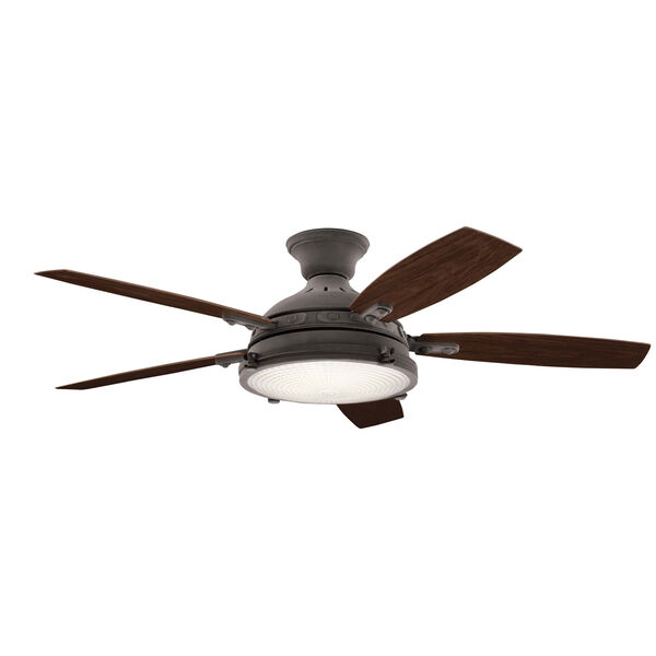 Hatteras Bay Weathered Zinc 52-Inch LED Ceiling Fan, image 1