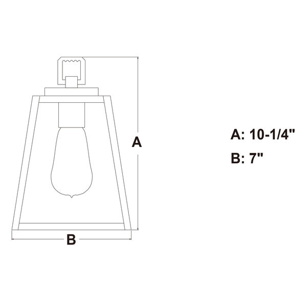 Grant Black One-Light Pendant, image 6