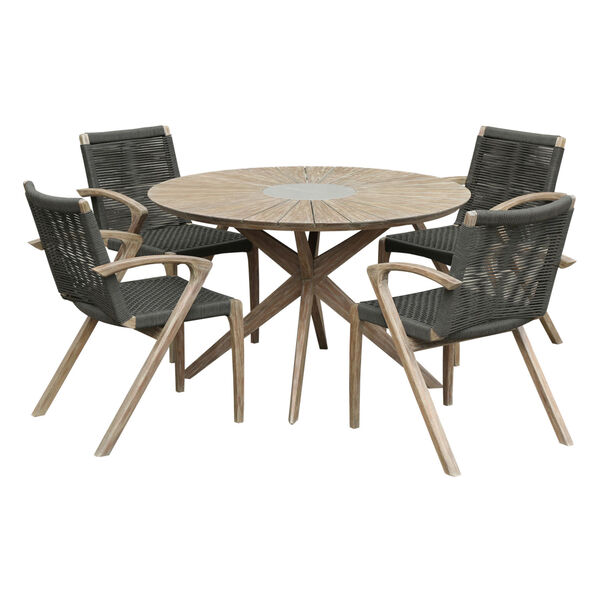 Oasis Brielle Light Eucalyptus Five-Piece Outdoor Furniture Set, image 1