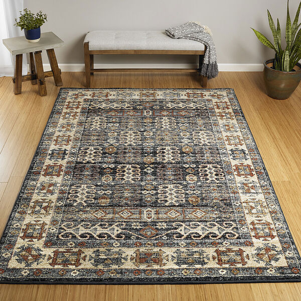 McAlester Blue Machine Made 5Ft. 3In x 7Ft. 3In Rectangle Rug, image 5