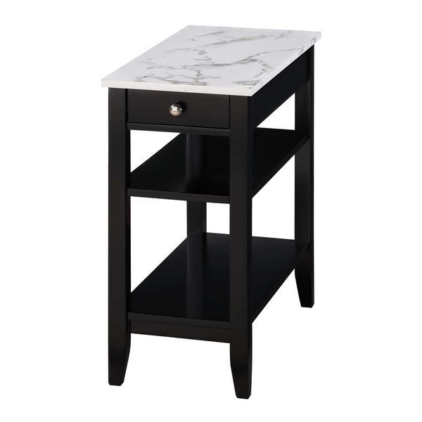 Multicolor One Drawer Chairside End Table with Shelve, image 4