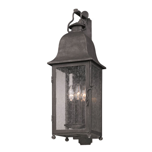 Aged Pewter Larchmont Three-Light Wall Mount, image 1