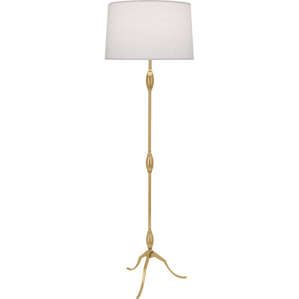 Grace Modern Brass One-Light Floor Lamp, image 1