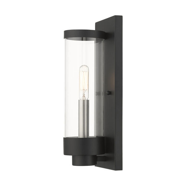 Hillcrest Textured Black One-Light Outdoor ADA Wall Sconce, image 5