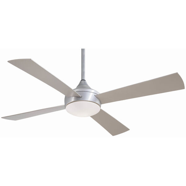 Aluma Brushed Aluminum 52-Inch LED Outdoor Ceiling Fan, image 1
