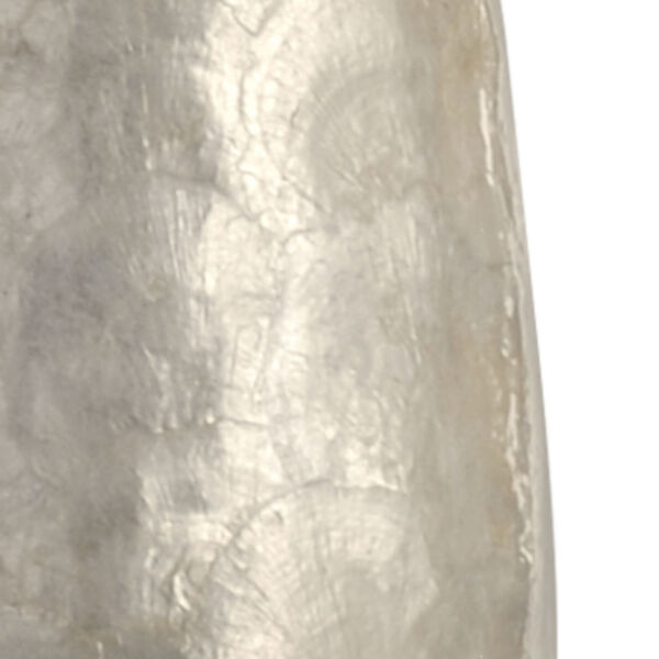 Off White One-Light  Shell Covered Urn Lamp, image 4