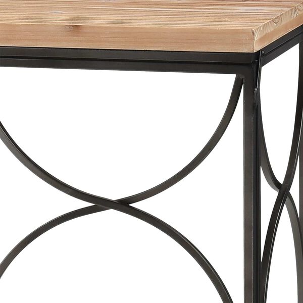 Billings Natural Wood with Aged Pewter Console Table, image 3