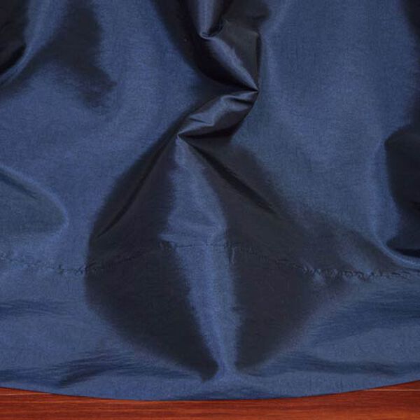 Navy Blue Grommet Blackout Faux Silk Taffeta Single Panel Curtain 50 x 84, image 3