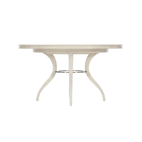 Allure Manor White and Silver Round Dining Table, image 3