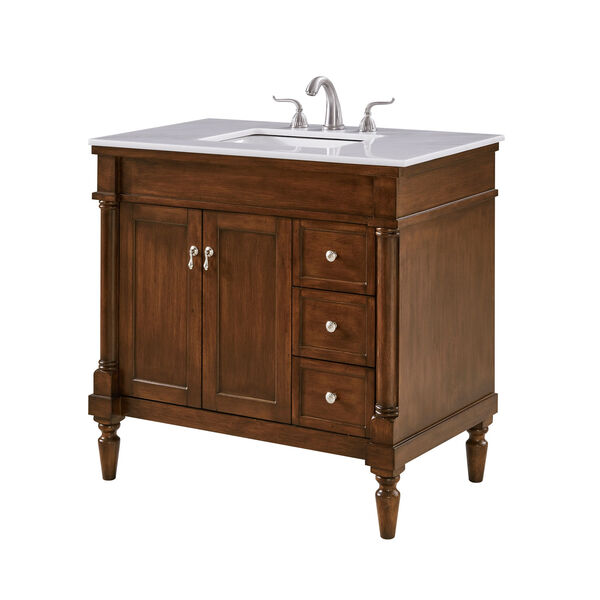 Lexington Walnut 36-Inch Vanity Sink Set, image 3