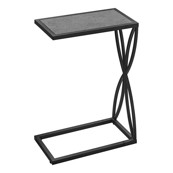 Gray and Black End Table, image 1