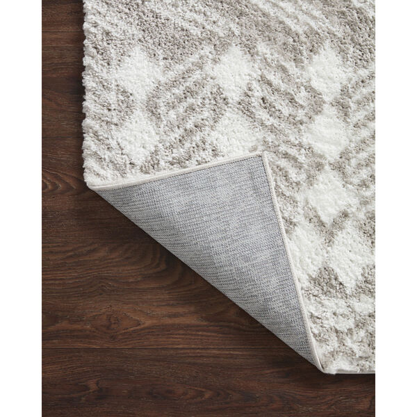 Bliss Shag Grey and White Abstract Area Rug, image 6