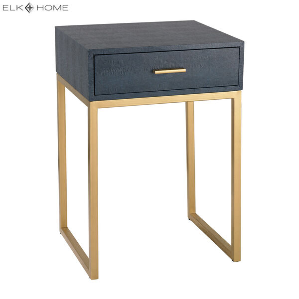 Navy Faux Shagreen with Gold Table, image 8