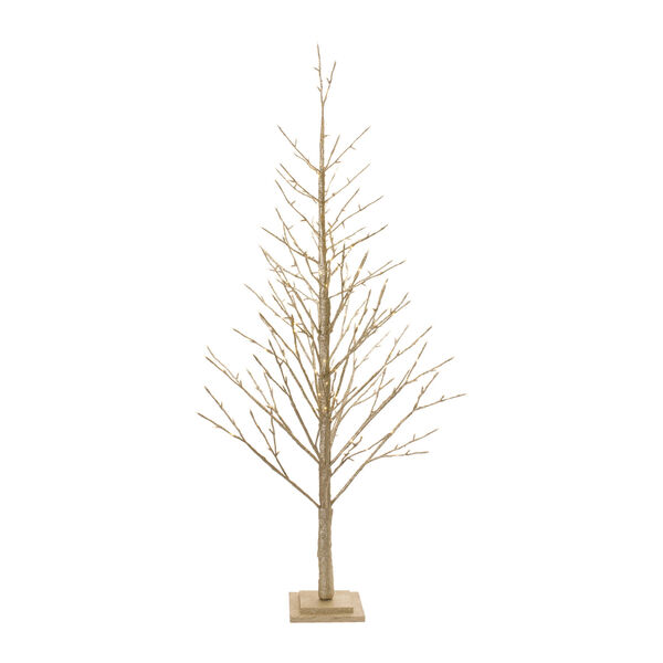 Gold LED Twig Tree Holiday Tabletop Decor, image 1