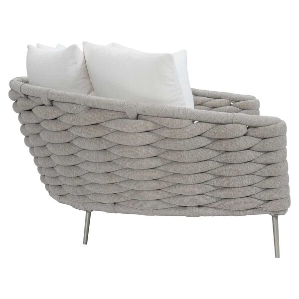 Wailea Nordic Gray and White Outdoor Daybed, image 2