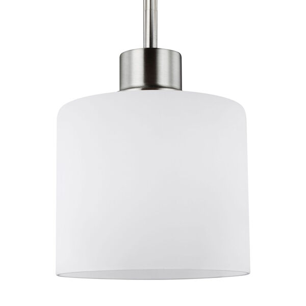 Canfield Brushed Nickel One-Light Mini Pendant Title 24, image 2