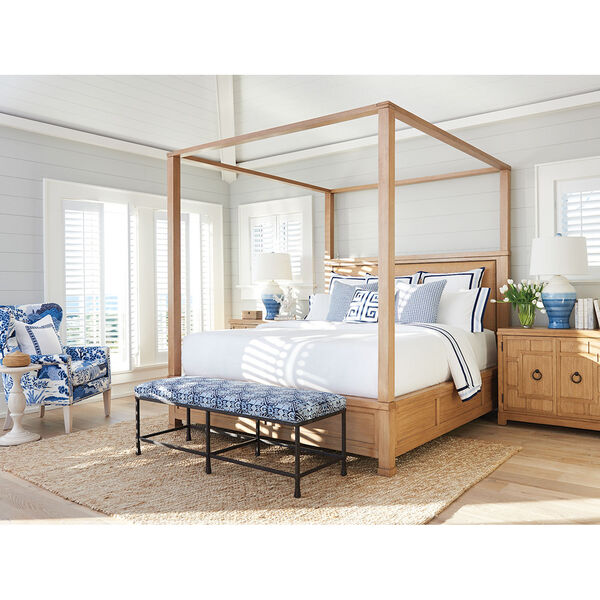 Newport Brown Shorecliff King Canopy Bed, image 2