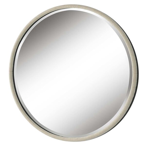 Ranchero Black and White Round Mirror, image 5
