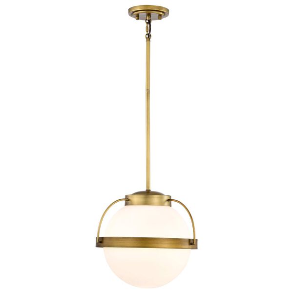 Lakeshore Natural Brass 13-Inch One-Light Pendant, image 6