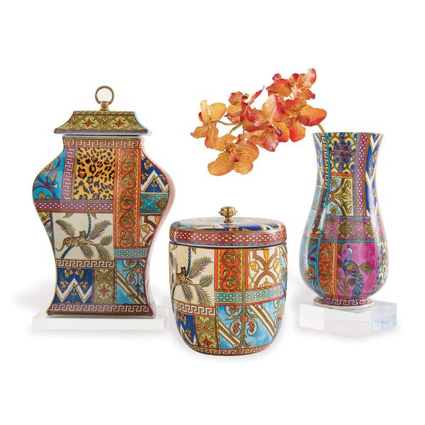 Gypsy Multicolor Decorative Jar, image 4