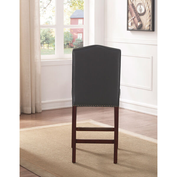Carteret Gray Faux Leather Counter Stool, image 4
