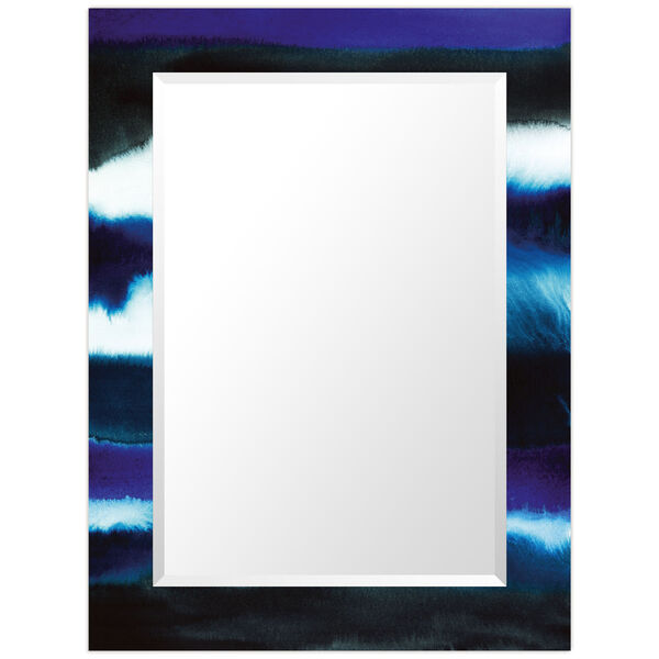Run Off Blue 40 x 30-Inch Rectangular Beveled Wall Mirror, image 5