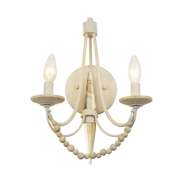Brentwood Country White Two-Light Wall Sconce, image 3
