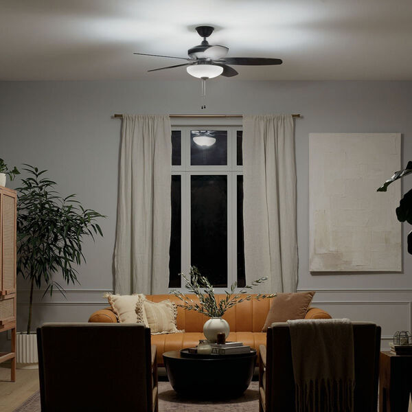 Renew Select Satin Black 52-Inch LED Ceiling Fan, image 3