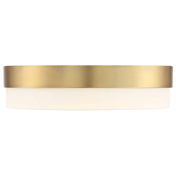 Roma Brass-Antique and Satin Intergrated LED Flush Mount, image 3