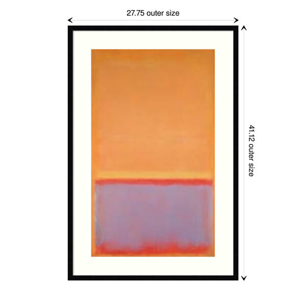 Mark Rothko Black 28 x 41 Inch Wall Art, image 3