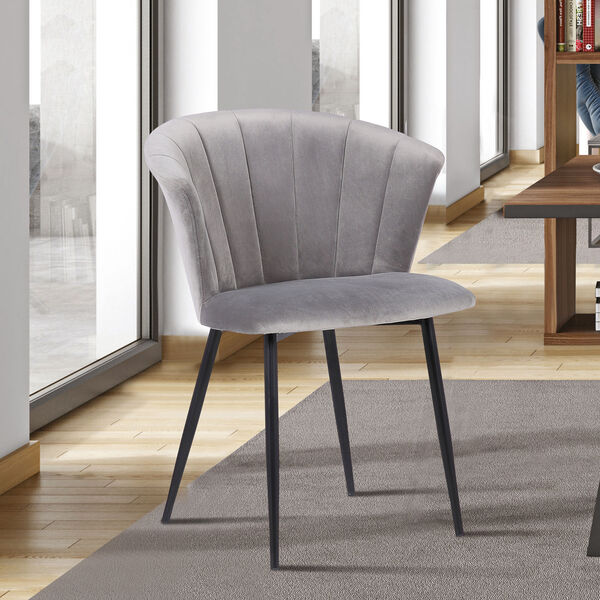 Lulu Gray with Black Powder Coat Dining Chair, image 6