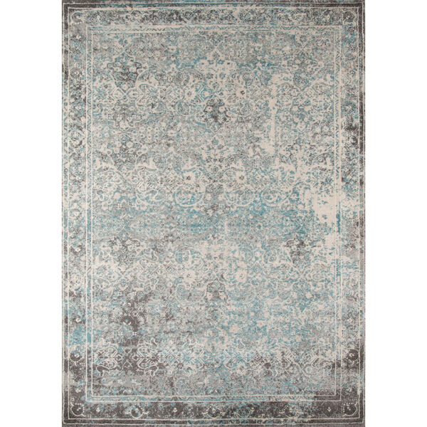 Luxe Turquoise Rectangular: 5 Ft. 3 In. x 7 Ft. 6 In. Rug, image 1
