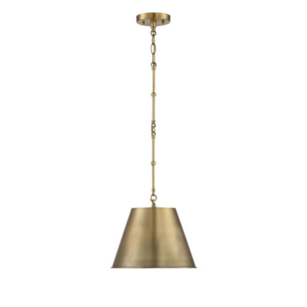 Selby Warm Brass 12-Inch One-Light Pendant, image 3