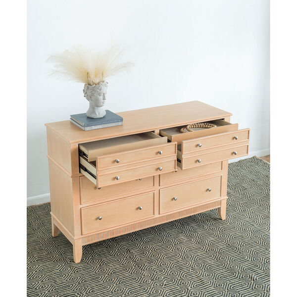 Brown Pine Wood Dresser, image 2