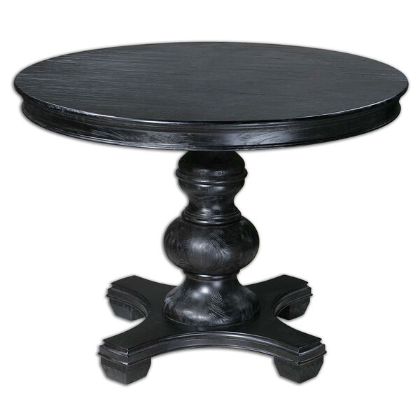 Brynmore Black Satin Round Table, image 1