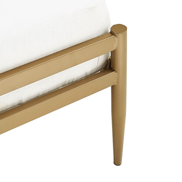 Kennedy Gold Twin Metal Spindle Bed, image 6