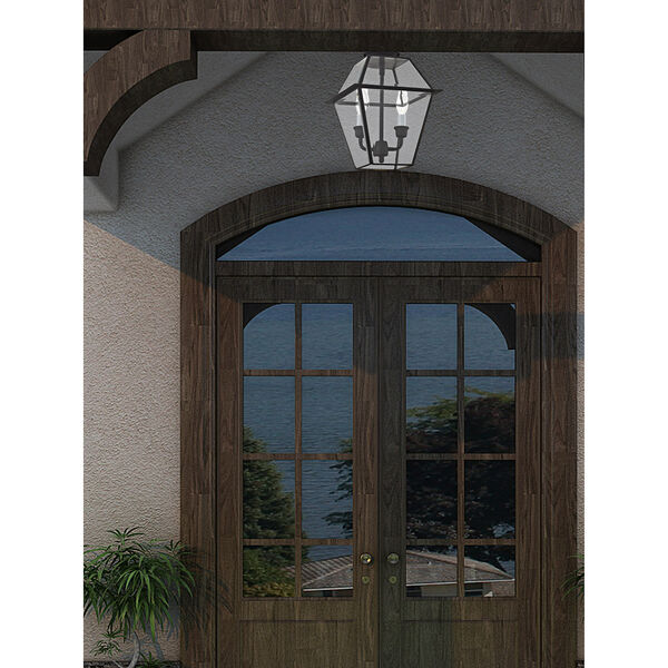 Westover Black Two-Light Outdoor Pendant, image 6