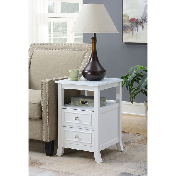 Melbourne End Table in White, image 4