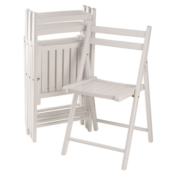 Robin White Folding Chair, Set of 4, image 1