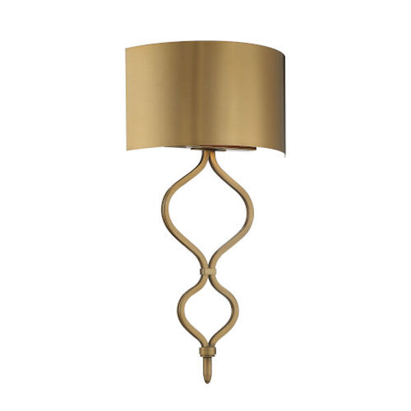 Kelly Warm Brass LED Wall Sconce, image 1