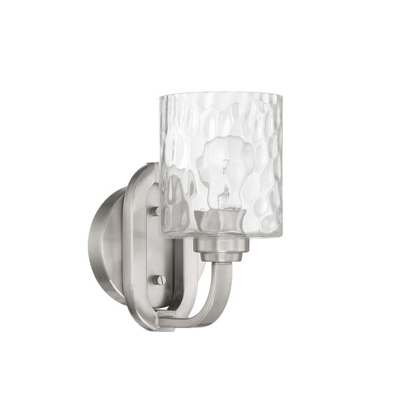 Collins Brushed Polished Nickel One-Light Wall Sconce, image 1
