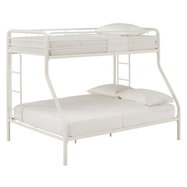 Brandy White Twin Over Full Bunk Bed, image 1