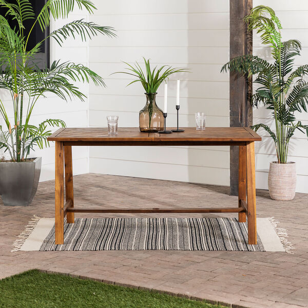 Vincent Dark Brown Outdoor Dining Table, image 8