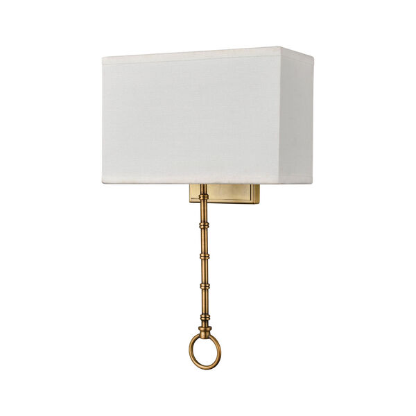 Shannon Warm Brass Two-Light Wall Sconce, image 2