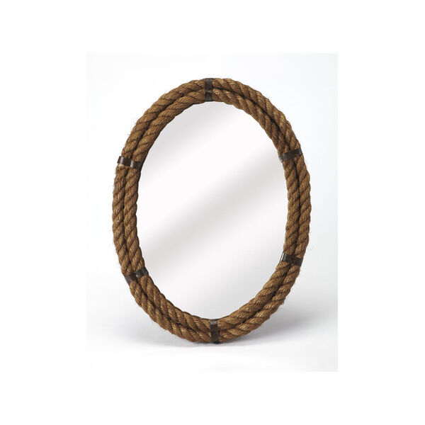 Darby Oval Rope Wall Mirror, image 1