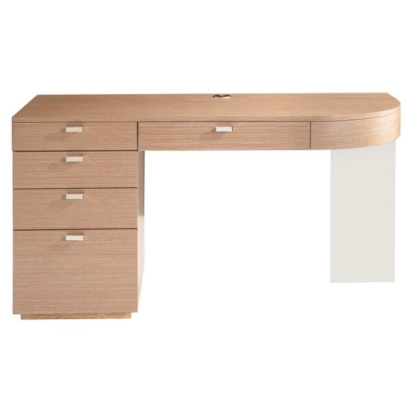 Modulum Natural and Stainless Steel Desk, image 1