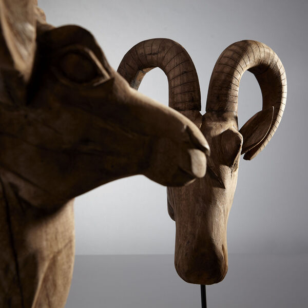 Natural Ibex Sculpture, image 4