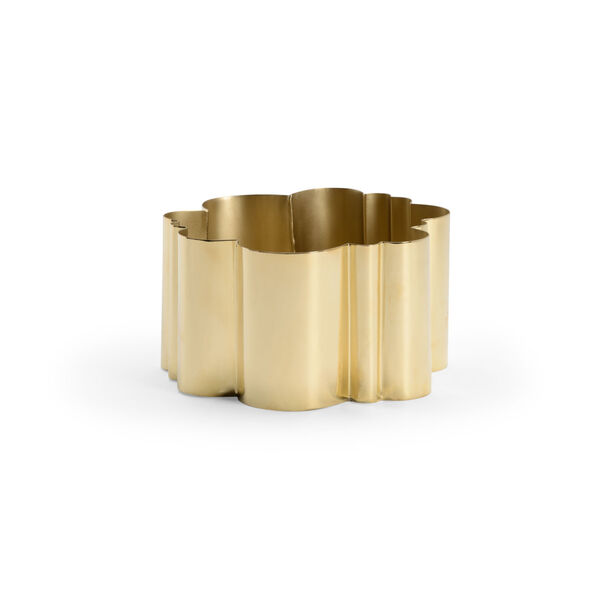Matte Polished Brass Cloud Bowl, image 1