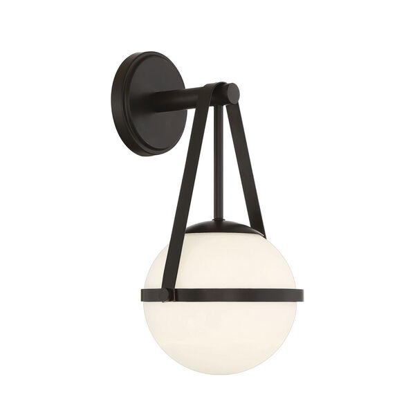 Polson Matte Black One-Light Wall Sconce, image 4