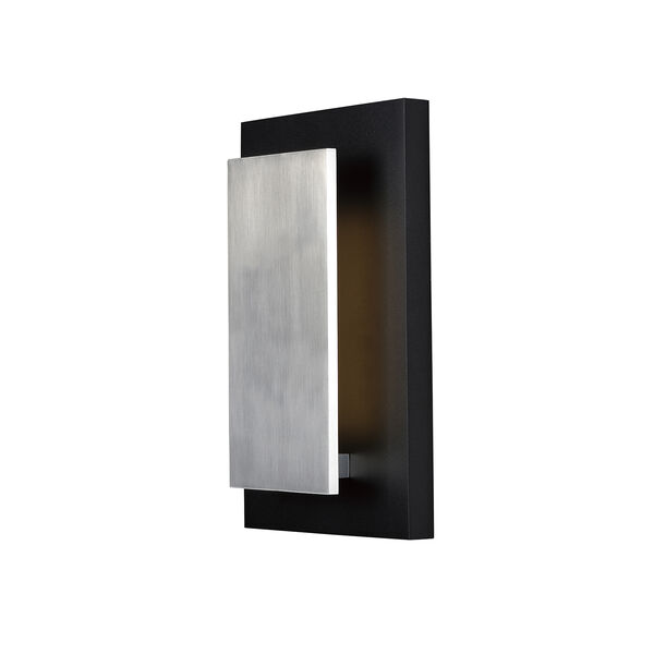 Alumilux Sconce Black and Satin Aluminum Nine-Inch LED Wall Sconce ADA, image 1